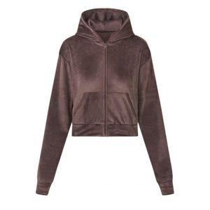 Skims velour zip up